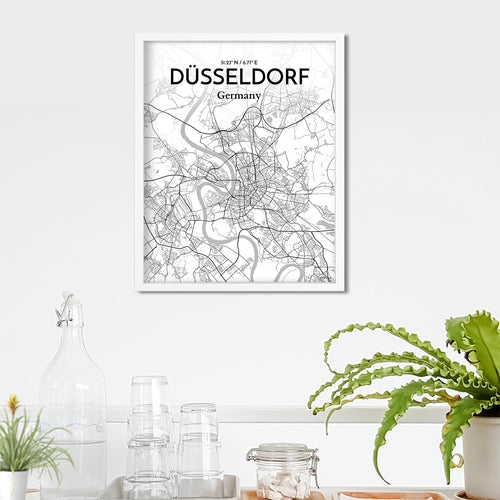 DÃ¼sseldorf City Map Poster