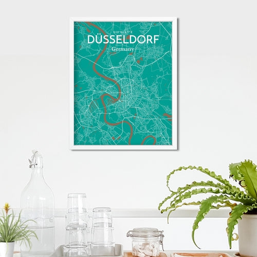 Load image into Gallery viewer, DÃ¼sseldorf City Map Poster
