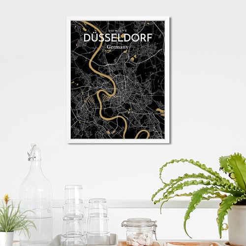 DÃ¼sseldorf City Map Poster