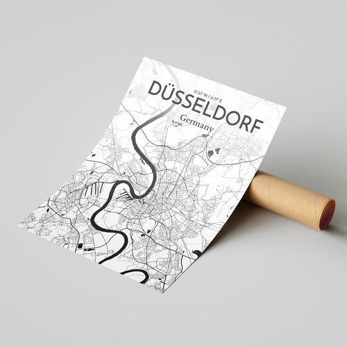 DÃ¼sseldorf City Map Poster