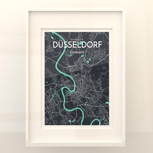 DÃ¼sseldorf City Map Poster