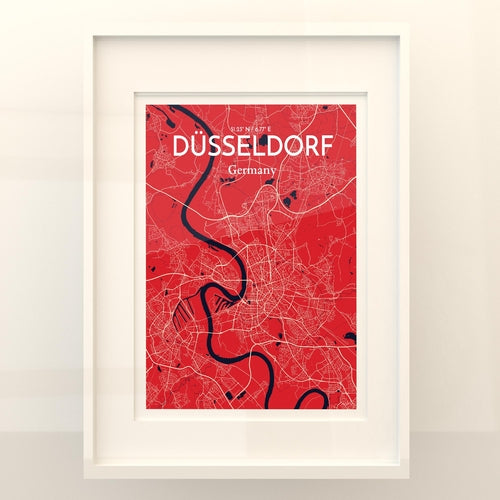 DÃ¼sseldorf City Map Poster