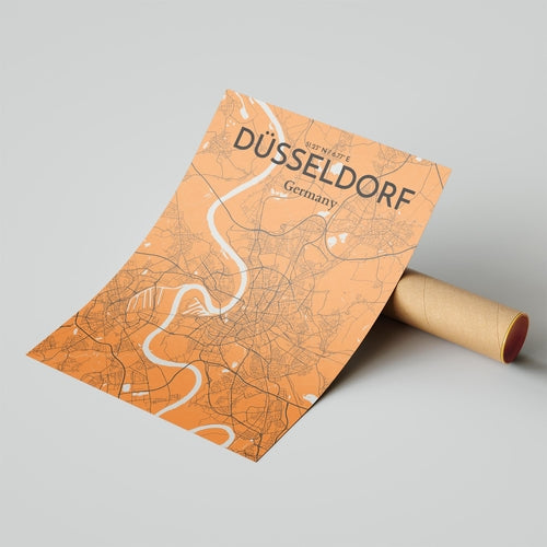 DÃ¼sseldorf City Map Poster