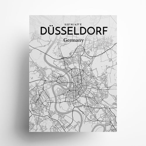 DÃ¼sseldorf City Map Poster