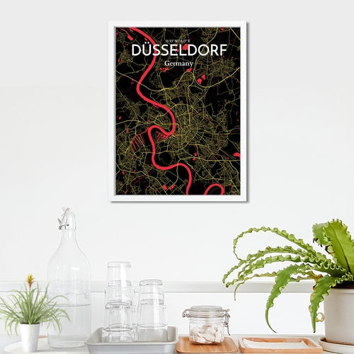 DÃ¼sseldorf City Map Poster