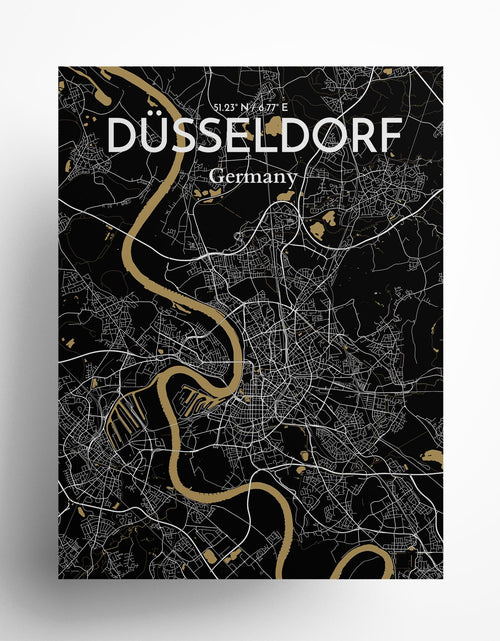 Load image into Gallery viewer, DÃ¼sseldorf City Map Poster
