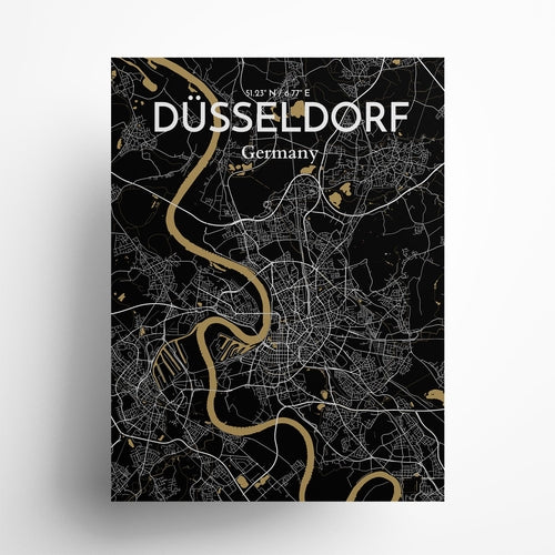 DÃ¼sseldorf City Map Poster