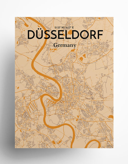 Load image into Gallery viewer, DÃ¼sseldorf City Map Poster
