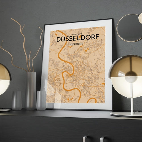 DÃ¼sseldorf City Map Poster