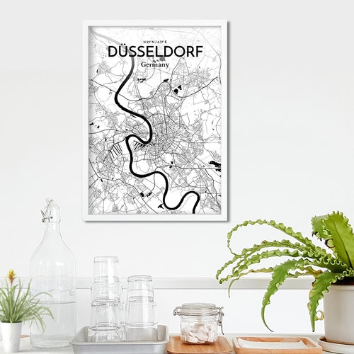 Load image into Gallery viewer, DÃ¼sseldorf City Map Poster
