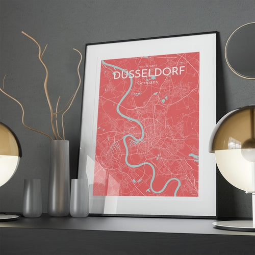 DÃ¼sseldorf City Map Poster