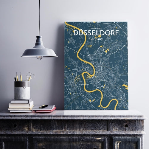 DÃ¼sseldorf City Map Poster