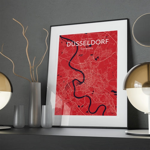 DÃ¼sseldorf City Map Poster