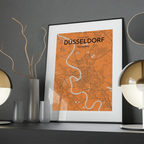 DÃ¼sseldorf City Map Poster