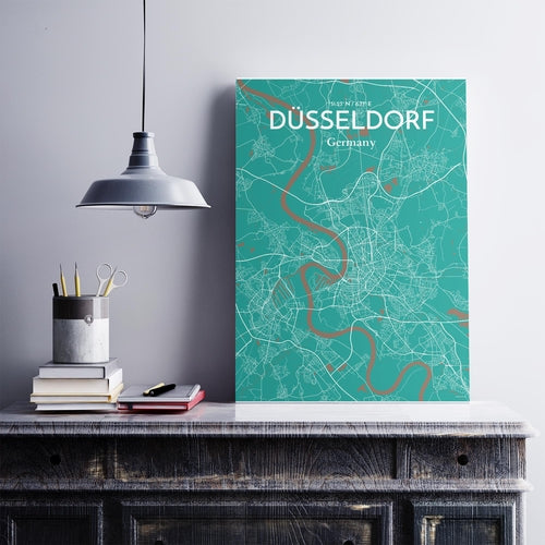 Load image into Gallery viewer, DÃ¼sseldorf City Map Poster
