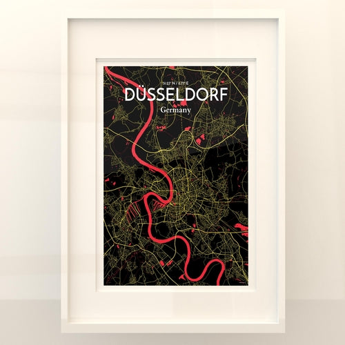 DÃ¼sseldorf City Map Poster