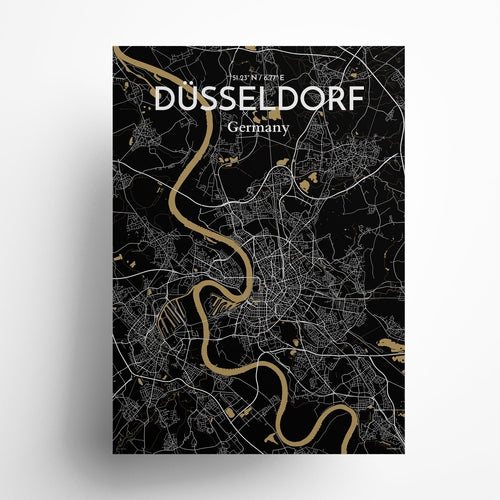 DÃ¼sseldorf City Map Poster