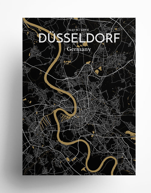 Load image into Gallery viewer, DÃ¼sseldorf City Map Poster
