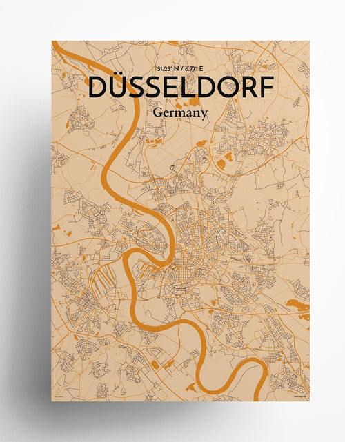 Load image into Gallery viewer, DÃ¼sseldorf City Map Poster
