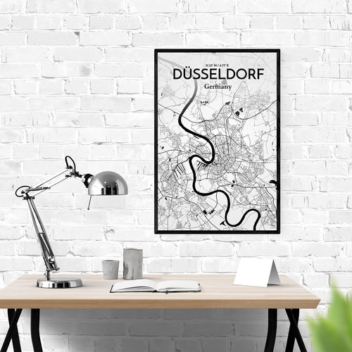 DÃ¼sseldorf City Map Poster