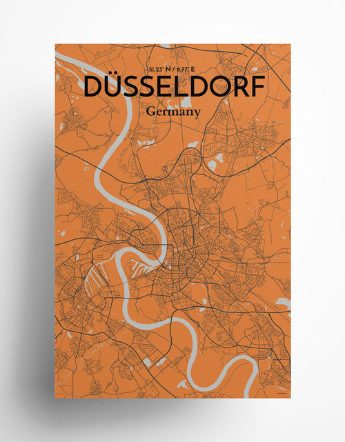 Load image into Gallery viewer, DÃ¼sseldorf City Map Poster
