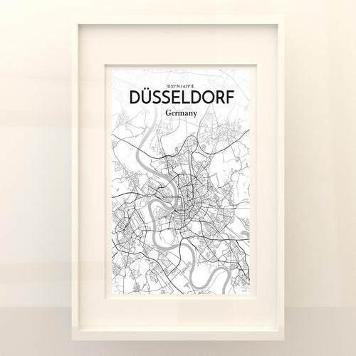 DÃ¼sseldorf City Map Poster