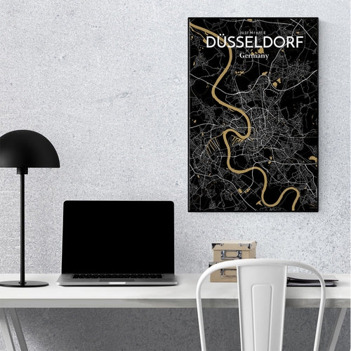 DÃ¼sseldorf City Map Poster