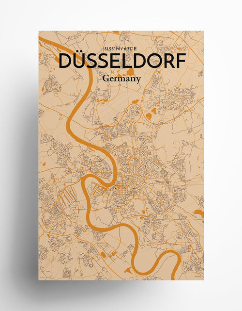 Load image into Gallery viewer, DÃ¼sseldorf City Map Poster
