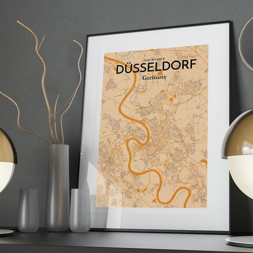 DÃ¼sseldorf City Map Poster