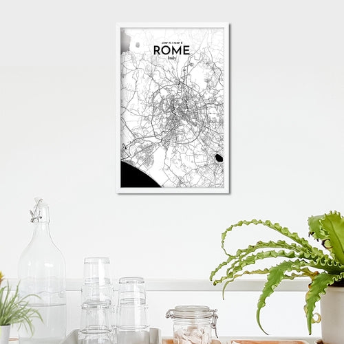 Rome City Map Poster