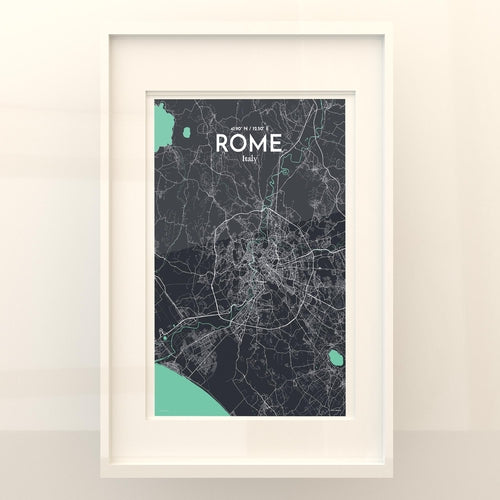 Rome City Map Poster