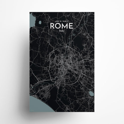 Rome City Map Poster