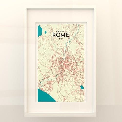 Rome City Map Poster