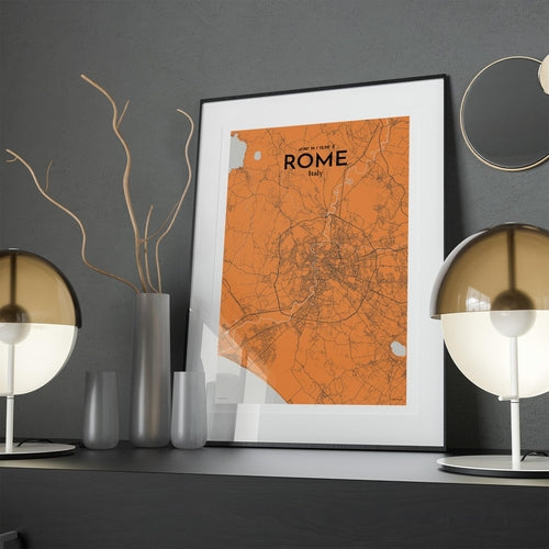 Rome City Map Poster