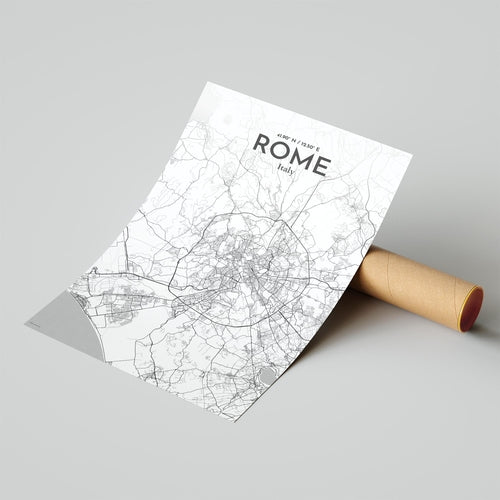 Rome City Map Poster