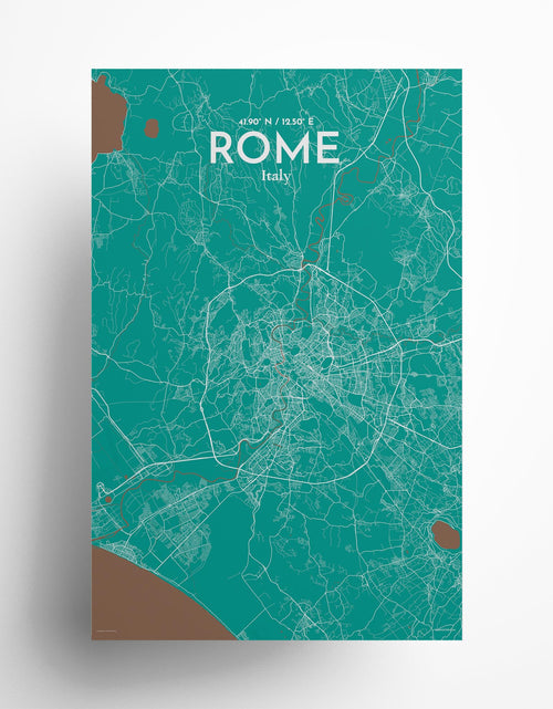 Load image into Gallery viewer, Rome City Map Poster
