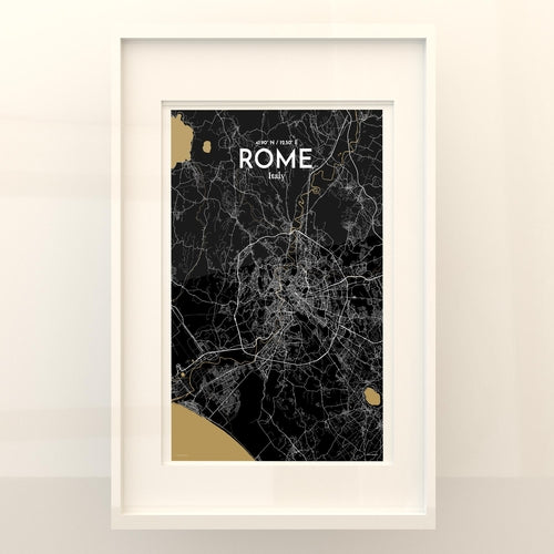 Rome City Map Poster