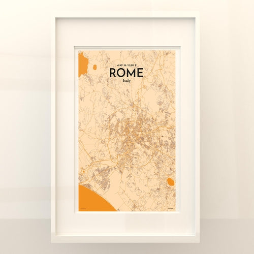 Rome City Map Poster