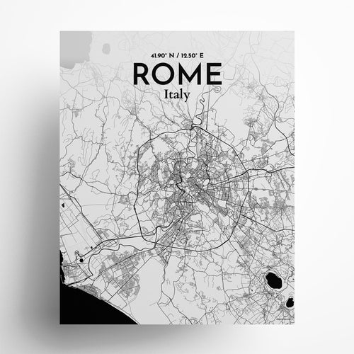 Rome City Map Poster