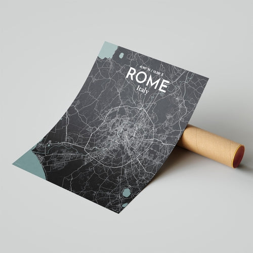 Rome City Map Poster