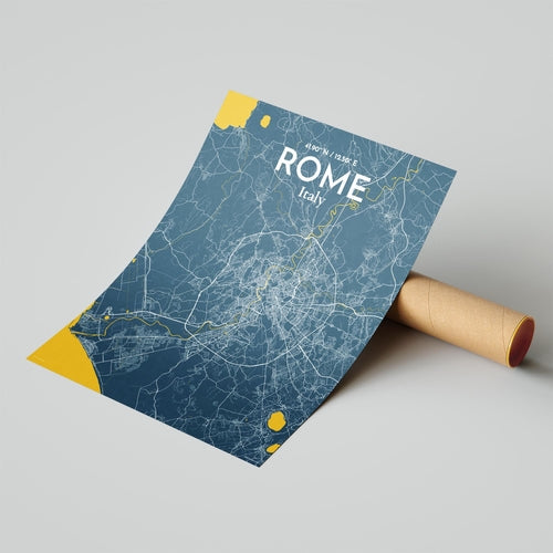 Rome City Map Poster