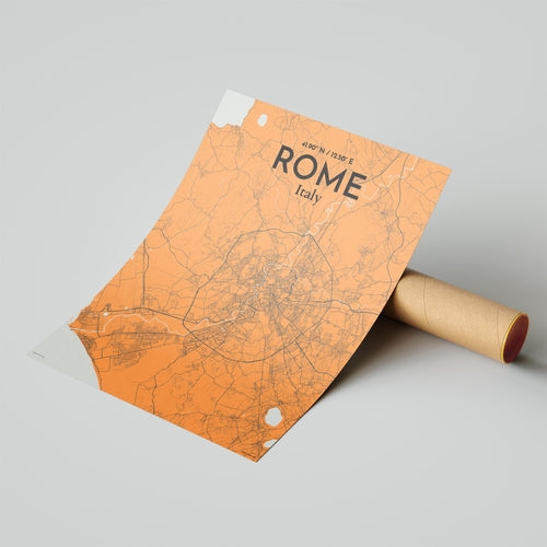 Rome City Map Poster