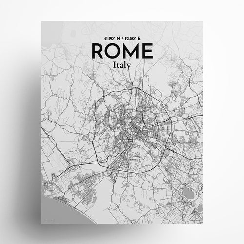 Rome City Map Poster