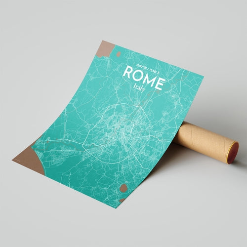 Rome City Map Poster