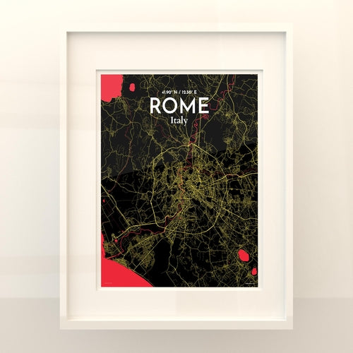 Rome City Map Poster