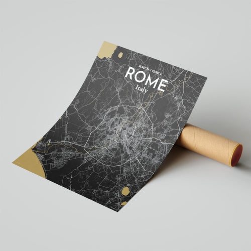 Rome City Map Poster