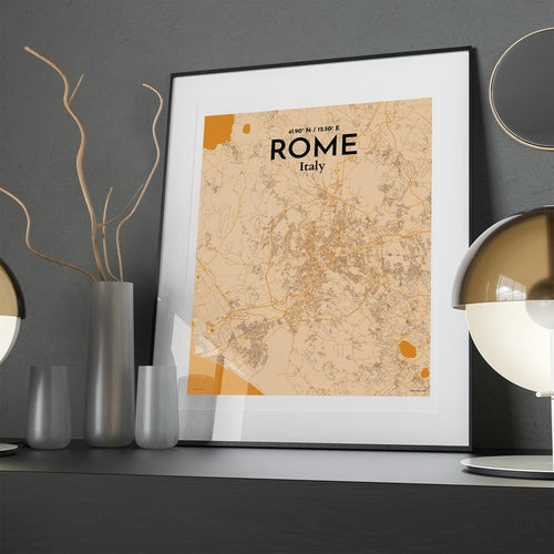 Rome City Map Poster