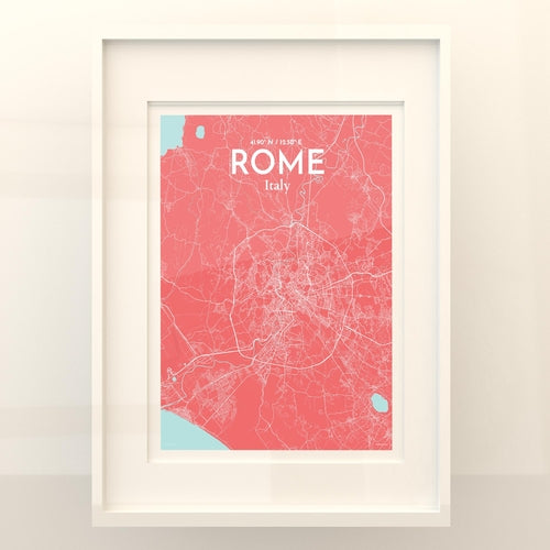 Rome City Map Poster