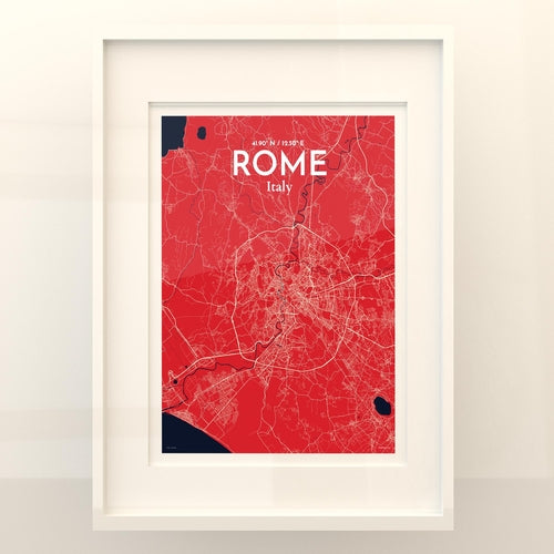 Rome City Map Poster