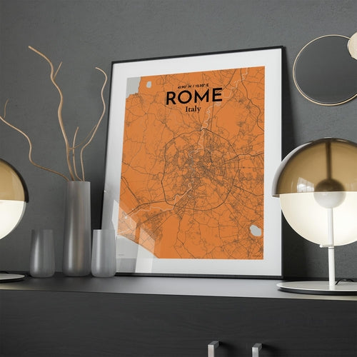 Rome City Map Poster